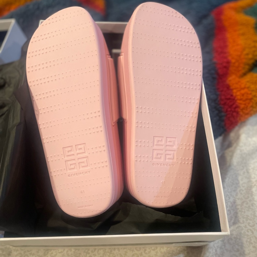 Givenchy Logo Platform Slides New - image 6